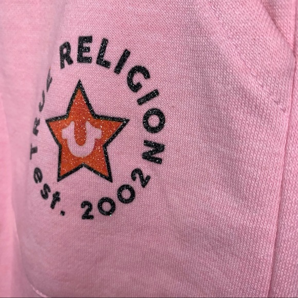 NWT Girl’s True Religion Fleece Graphic Joggers - Picture 2 of 10